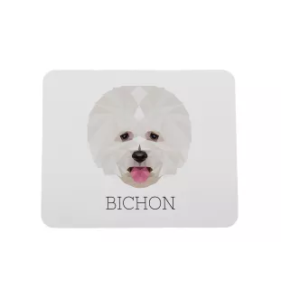 Bichon Frise podkładka geometryczny Art-Dog