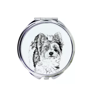 Biewer Yorkshire Terrier lusterko ze zdjęciem psa Art-Dog