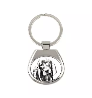 Schwarz-Lohfarbener Waschbärenhund, Black and Tan Coonhound - Schlüsselanhänger mit Hund, Anhänger mit Aufdruck, personalisierter Anhänger der Marke Art-Dog