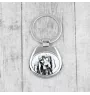 Chien noir et feu pour la chasse au raton laveur - porte-clés avec chien, porte-clés imprimé, breloque personnalisée de la marque Art-Dog