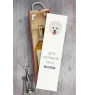 Bichon Frise, Bichon Tenerife, Bichon a poil frise - geometric box with a picture and inscription for wine by Art-Dog