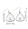 Bichon a poil frise, Bichon Frise, Bichon Tenerife - boucles d'oreilles avec chien, boucles d'oreilles pendantes avec photo, bijoux personnalisés avec impression de la marque Art-Dog