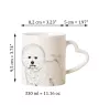 Bichon a poil frise, Bichon Frise, Bichon Tenerife - tasse avec chien, une tasse adorable avec une anse en forme de cœur, un cadeau universel de la marque Art-Dog