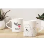 Bichon Frise, Gelockter Bichon, Tenneriffahündchen - Tasse mit Hund, entzückende Tasse mit herzförmigem Henkel, universelles Geschenk der Marke Art-Dog