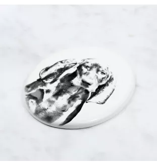 Black and tan coonhound płyta nagrobna ze zdjęciem psa Art-Dog