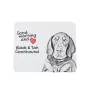 Black and Tan Coonhound I - mouse pad with print, personalized dog-themed mouse pad, unique gadget for an office worker by Art-Dog brand