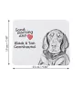 Black and Tan Coonhound I - mouse pad with print, personalized dog-themed mouse pad, unique gadget for an office worker by Art-Dog brand