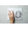 Schwarz-Lohfarbener Waschbärenhund, Black and Tan Coonhound I - Mauspad mit Druck, personalisiertes Mauspad mit Hund, einzigartiges Gadget für Büroangestellte von Art-Dog.