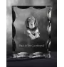 Black and Tan Coonhound I - crystal with a picture of a dog, glass statuette with a picture, unique frame with a picture from Art-Dog brand