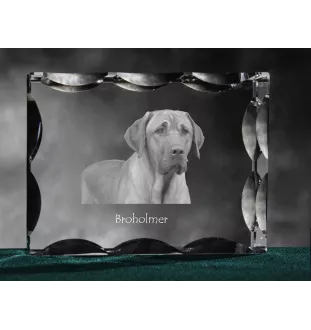 Black and tan coonhound ramka kryształowa z psem Art-Dog