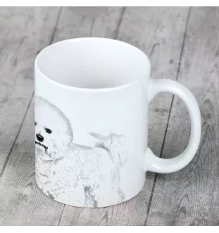 Bichon Frise, Bichon Tenerife, Bichon a poil frise - cup with a dog, cute cup with graphics, a gift with your photo from the Art-Dog brand