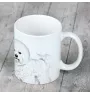 Bichon Frise, Gelockter Bichon, Tenneriffahündchen - Tasse mit Hund, fröhliche Tasse für Hundeliebhaber, personalisiertes Geschenk der Marke Art-Dog