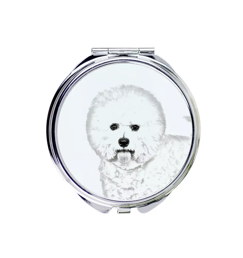 Bichon Frise lusterko ze zdjęciem psa Art-Dog