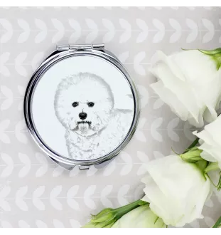 Bichon Frise lusterko ze zdjęciem psa Art-Dog