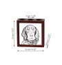 Chien noir et feu pour la chasse au raton laveur I - porte-stylo avec chien, organiseur de bureau avec impression, décoration de bureau personnalisée de la marque Art-Dog