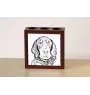Black and Tan Coonhound I - pen holder with a dog, desk organizer with a print, personalized desk decoration from the Art-Dog brand.
