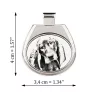 Chien noir et feu pour la chasse au raton laveur - collier avec chien, pendentif personnalisé avec photo, collier unique pour femmes et hommes de la marque Art-Dog