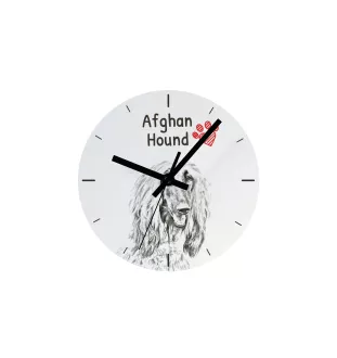 Chien noir et feu pour la chasse au raton laveur I - horloge murale avec chien, horloge de table avec impression, décoration personnalisée de la maison de la marque Art-Dog