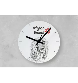 Chien noir et feu pour la chasse au raton laveur I - horloge murale avec chien, horloge de table avec impression, décoration personnalisée de la maison de la marque Art-Dog