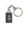 Chien noir et feu pour la chasse au raton laveur I - Porte-clés en cristal avec photo de chien, porte-clés lumineux, cadeau unique de la marque Art-Dog