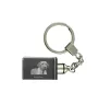 Black and Tan Coonhound - Crystal key ring with dog photo, illuminated key ring, unique gift by Art-Dog brand