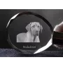 Chien noir et feu pour la chasse au raton laveur - pendentif avec une photo de chien, porte-clés en cristal dans une boîte cadeau, un cadeau unique par Art-Dog