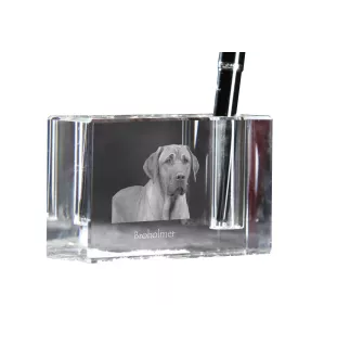 Black and tan coonhound penholder kryształowy z psem Art-Dog