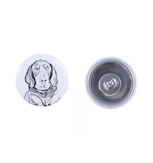 Black and Tan Coonhound I - unique dog earrings, your pet on a keychain, Art-Dog's own brand