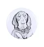 Black and Tan Coonhound I - magnet with a dog's pupil, exceptionally light, strong magnet, handmade product by the Art-Dog brand