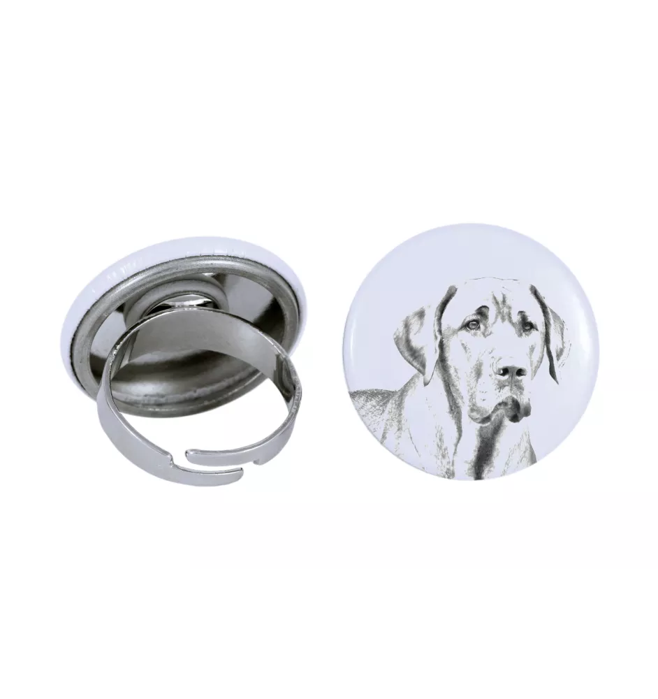 Schwarz-Lohfarbener Waschbärenhund, Black and Tan Coonhound - Damen Schmuck mit dem Bild eines Hundes, handgefertigtes Produkt, Möglichkeit, Ihr eigenes Foto hinzuzufügen, Marke Art-Dog