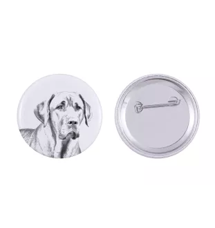 Black and tan coonhound przypinka z psem duża Art-Dog