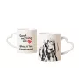 Chien noir et feu pour la chasse au raton laveur - tasse avec chien, une tasse adorable avec une anse en forme de cœur, un cadeau universel de la marque Art-Dog