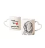 Black and tan coonhound I kubek z psem good morning serce Art-Dog