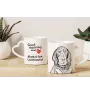 Black and tan coonhound I kubek z psem good morning serce Art-Dog