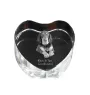 Black and Tan Coonhound I - a photo of a dog in crystal, crystal heart, unique photo frame from the Art-Dog brand