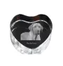 Chien noir et feu pour la chasse au raton laveur - une photo de chien dans un cristal, un cœur en cristal, un cadre photo exceptionnel de la marque Art-Dog