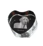 Black and Tan Coonhound - a photo of a dog in crystal, crystal heart, unique photo frame from the Art-Dog brand