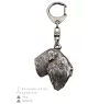 Terrier noir russe - Porte-clés argenté avec chien, décoration de sac à main, pendentif de sac à dos par la marque Art-Dog