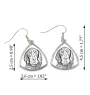 Black and Tan Coonhound I - dog earrings, hanging earrings with a picture, personalized jewelry with Art-Dog brand print