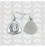 Black and Tan Coonhound I - dog earrings, hanging earrings with a picture, personalized jewelry with Art-Dog brand print