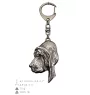 Chien de Saint Hubert, Bloodhound - Porte-clés argenté avec chien, décoration de sac à main, pendentif de sac à dos par la marque Art-Dog