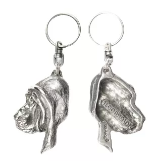 Bloodhound brelok do kluczy posrebrzany Art-Dog