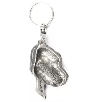 Bloodhound, St. Hubert Hound, Sleuth-hound - Silver-plated dog pendant, handbag decoration, backpack pendant by Art-Dog brand