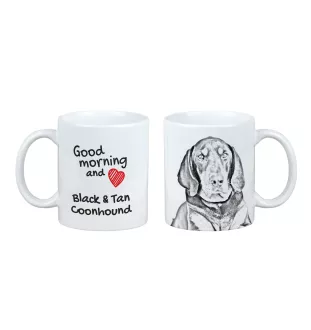 Schwarz-Lohfarbener Waschbärenhund, Black and Tan Coonhound I - Tasse mit Hund, Tasse mit Bild, personalisiertes Geschenk der Marke Art-Dog