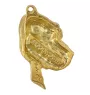Bloodhound, St. Hubert Hound, Sleuth-hound - Gilded key ring with dog, handbag decoration, luxury accessory by Art-Dog brand