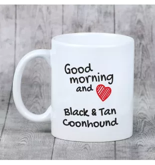 Schwarz-Lohfarbener Waschbärenhund, Black and Tan Coonhound I - Tasse mit Hund, Tasse mit Bild, personalisiertes Geschenk der Marke Art-Dog