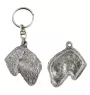 Black Russian Terrier, Chornyi Terrier - Silver-plated pendant with a dog in a decorative box, handbag decoration, backpack pendant by Art-Dog brand