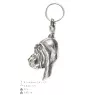 Chien de Saint Hubert, Bloodhound - Pendentif argenté avec un chien dans une boîte décorative, décoration de sac à main, pendentif de sac à dos par la marque Art-Dog