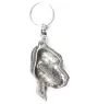 Chien de Saint Hubert, Bloodhound - Pendentif argenté avec un chien dans une boîte décorative, décoration de sac à main, pendentif de sac à dos par la marque Art-Dog