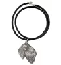 Black Russian Terrier, Chornyi Terrier - Necklace with dog, silver-plated pendant for dog fan, unique jewelry by Art-Dog brand